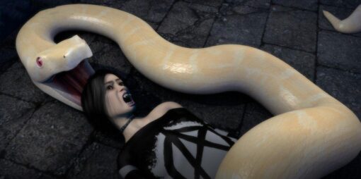 Snake eating