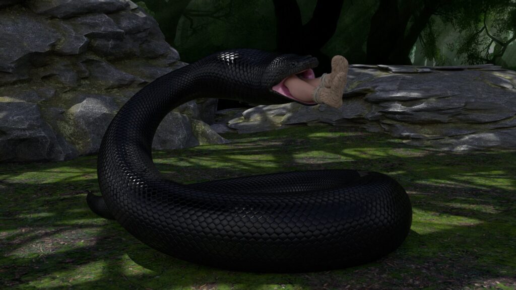 Titanaboa 2 - Dream Of Her Epic Snake Vore - Merciless Nature