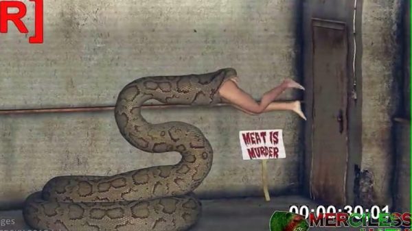 Hotel Anaconda scene with snake predator in confined space and suspenseful atmosphere