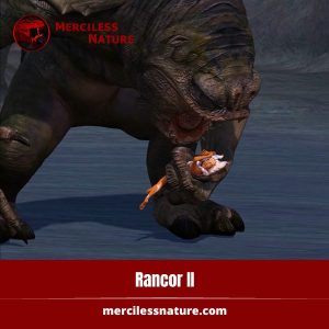 Star Wars Rancor monster animation with iconic creature design and arena battle scene